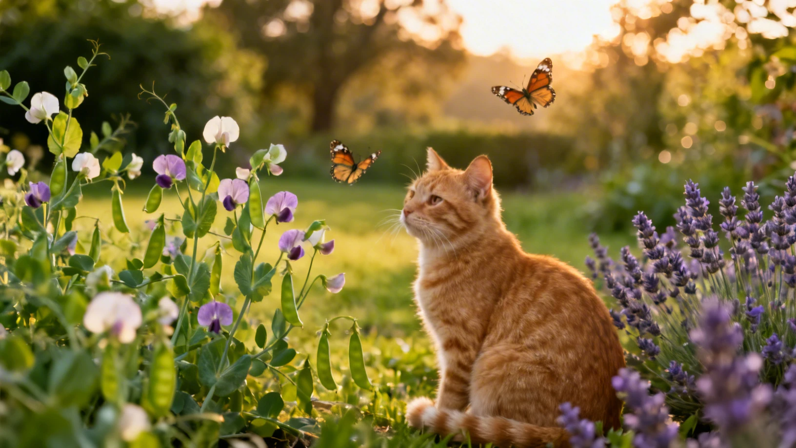 Jardin naturel avec animaux — PeasBlossom